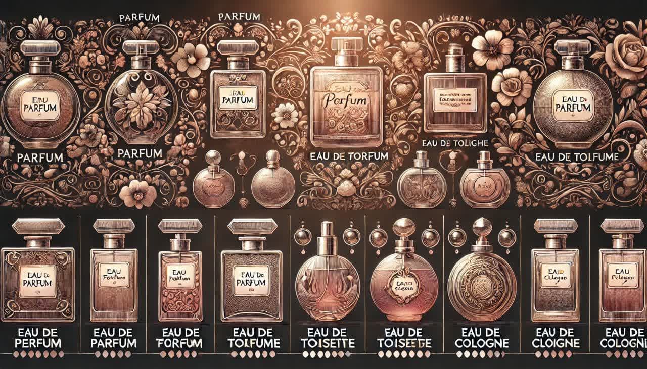  دسته بندی عطرها بر اساس غلظت