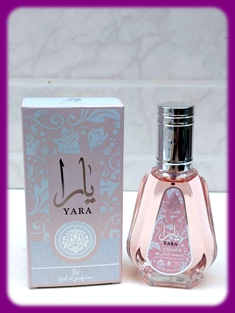 عطر ادکلن یارا صورتی 50 میلی ارض الزعفران اصل