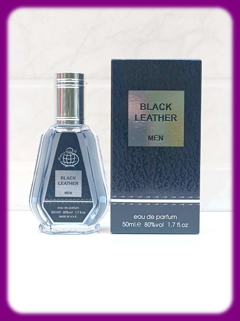 عطر ادکلن بلک لدر 50 میلی فراگرنس ورد رایحه اونتوس  (BLACK LEATHER)