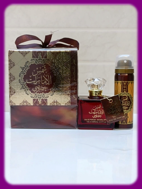 ادکلن شمس الامارات خصوصی 100 میلی ارض الزعفران